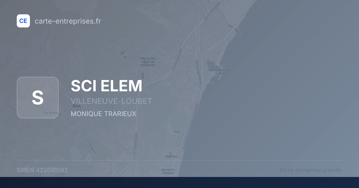 SCI ELEM — 422681593 — fiche entreprise