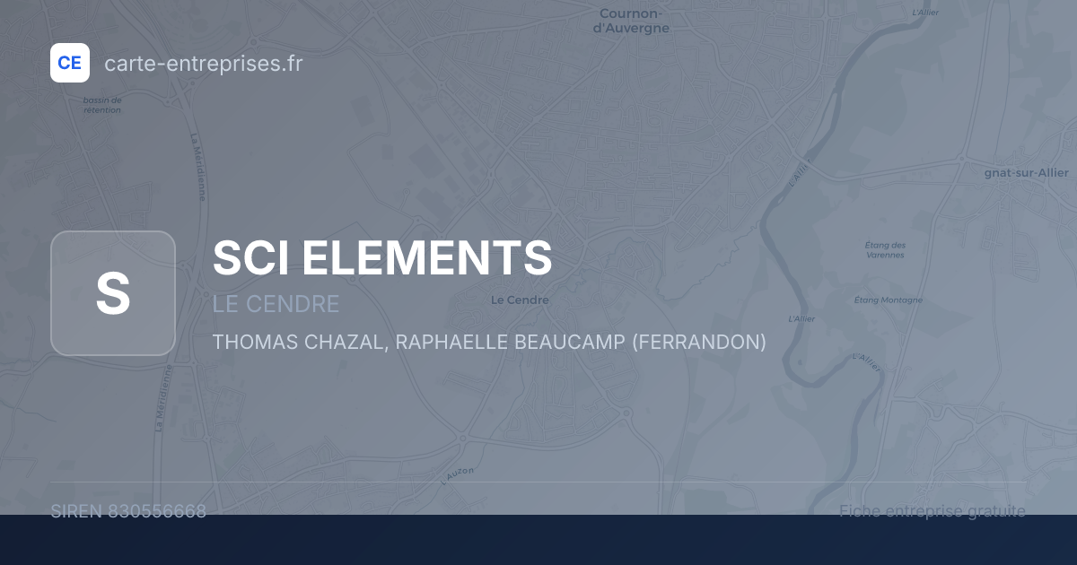 SCI ELEMENTS — 830556668 — fiche entreprise