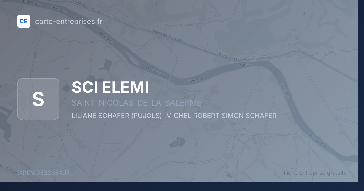 SCI ELEMI — 353285497 — fiche entreprise