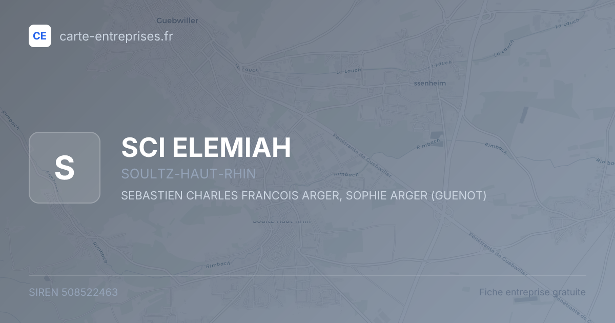 SCI ELEMIAH — 508522463 — fiche entreprise