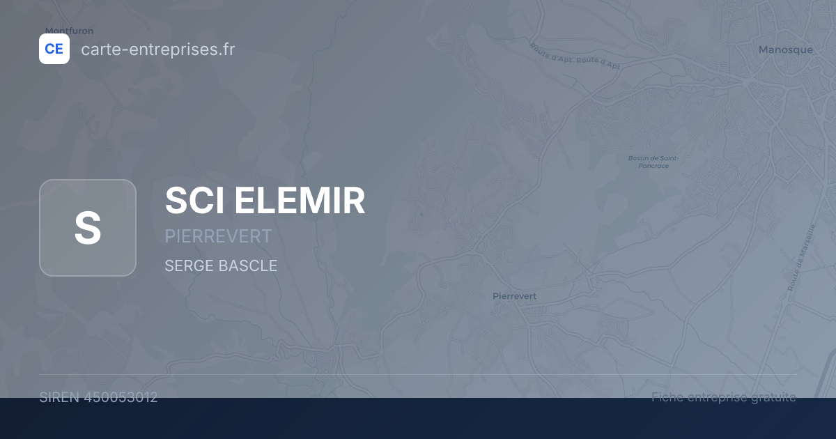 SCI ELEMIR — 450053012 — fiche entreprise