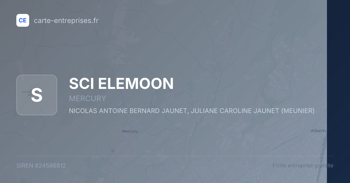 SCI ELEMOON — 824586812 — fiche entreprise