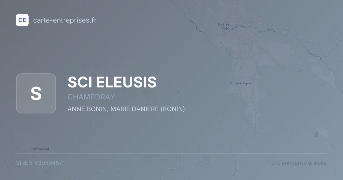 SCI ELEUSIS — 439364571 — fiche entreprise