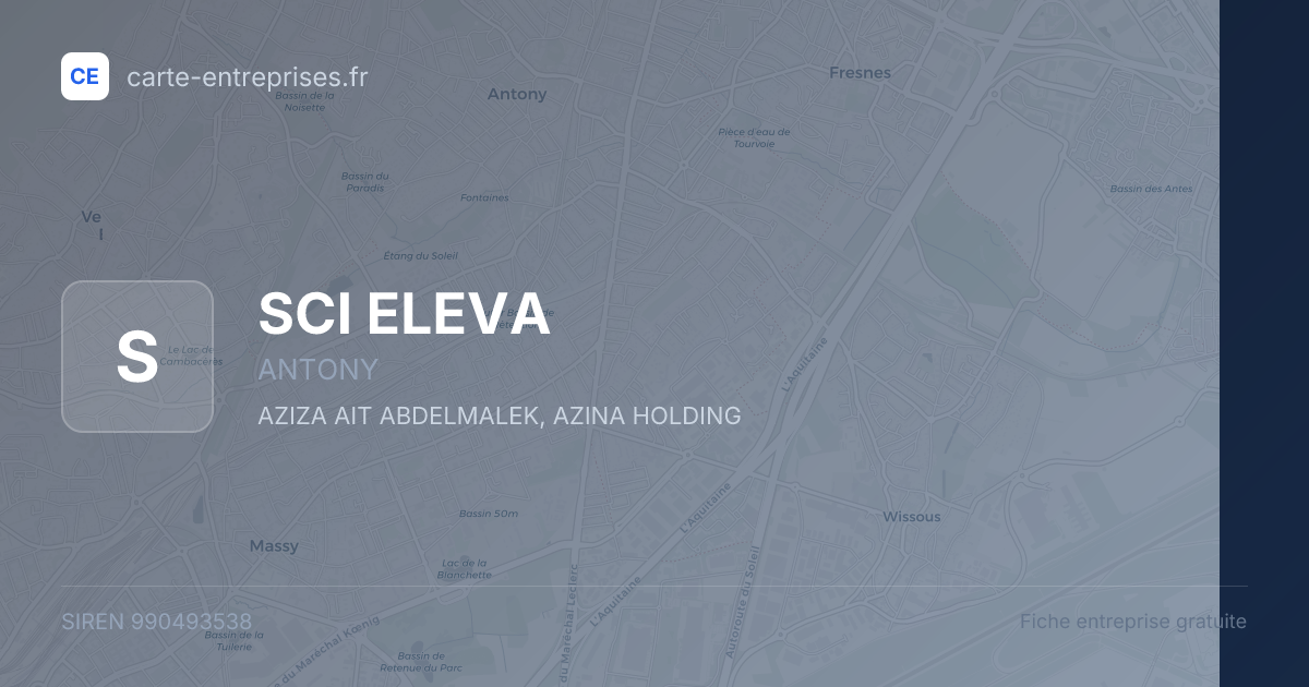 SCI ELEVA — 990493538 — fiche entreprise