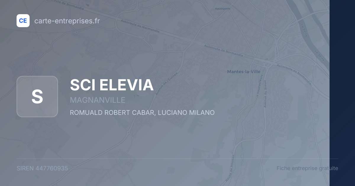 SCI ELEVIA — 447760935 — fiche entreprise