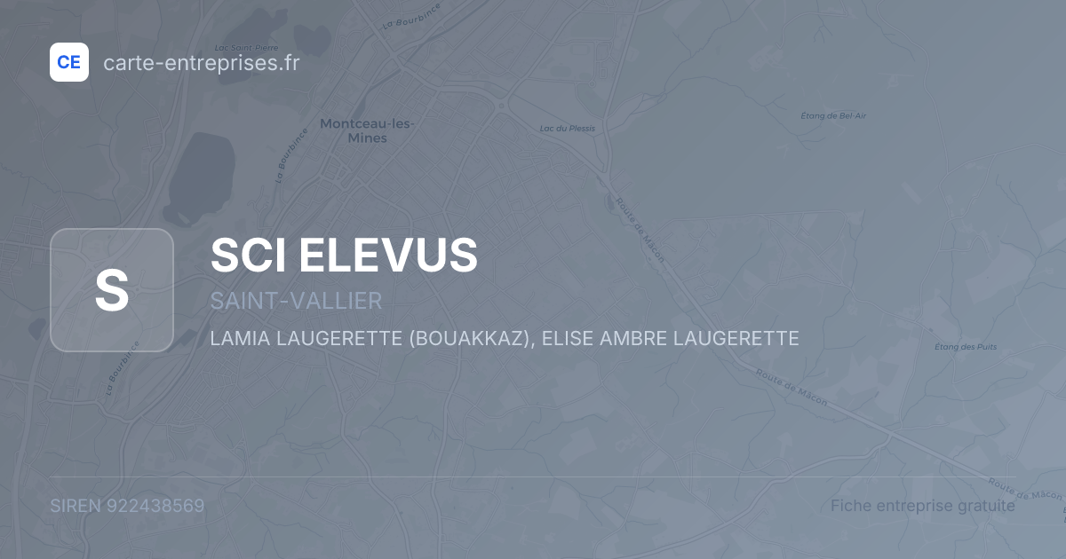 SCI ELEVUS — 922438569 — fiche entreprise