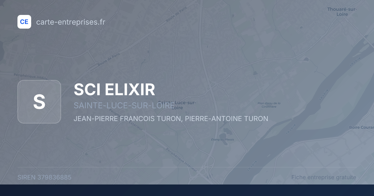 SCI ELIXIR — 379836885 — fiche entreprise