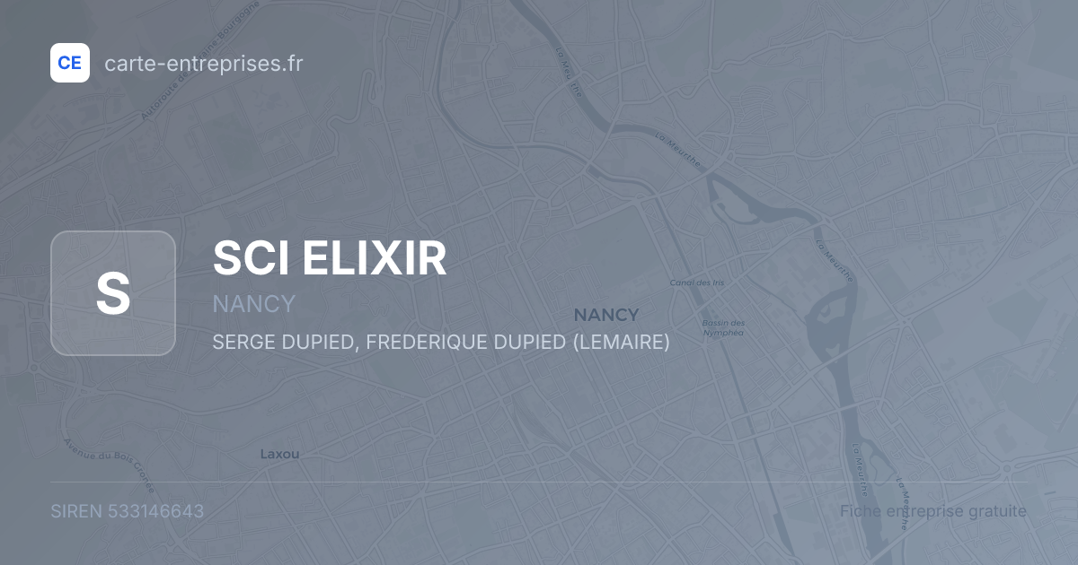 SCI ELIXIR — 533146643 — fiche entreprise