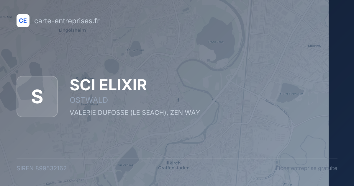 SCI ELIXIR — 899532162 — fiche entreprise
