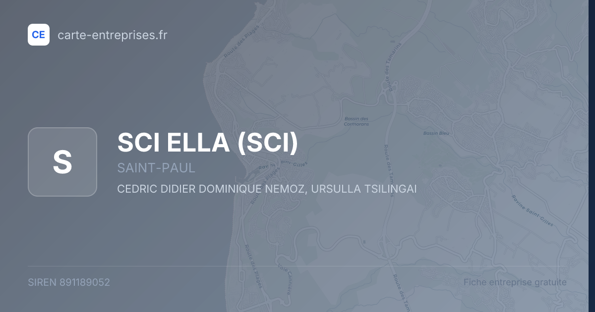 SCI ELLA (SCI) — 891189052 — fiche entreprise