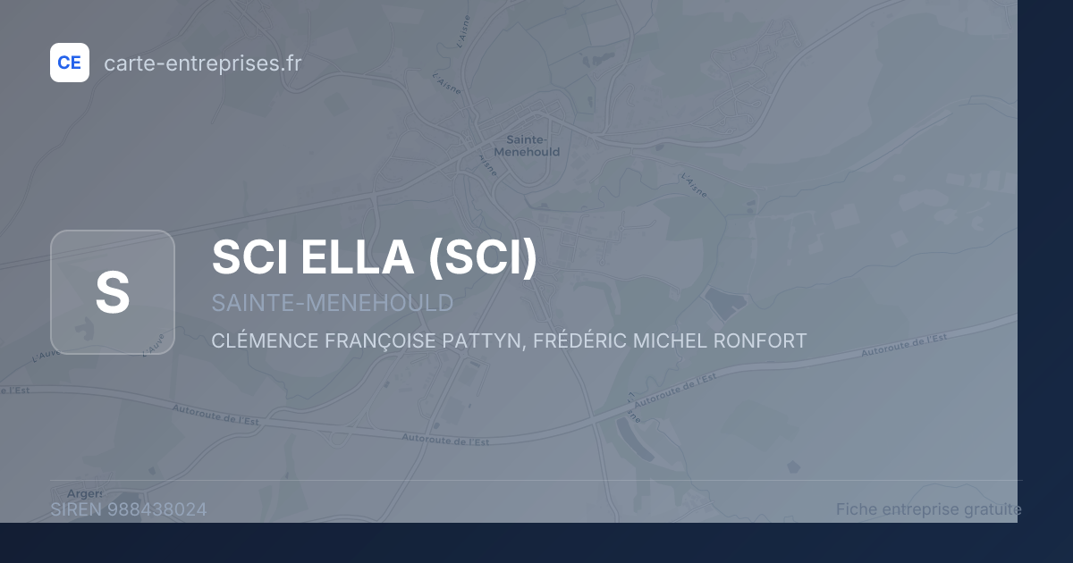 SCI ELLA (SCI) — 988438024 — fiche entreprise