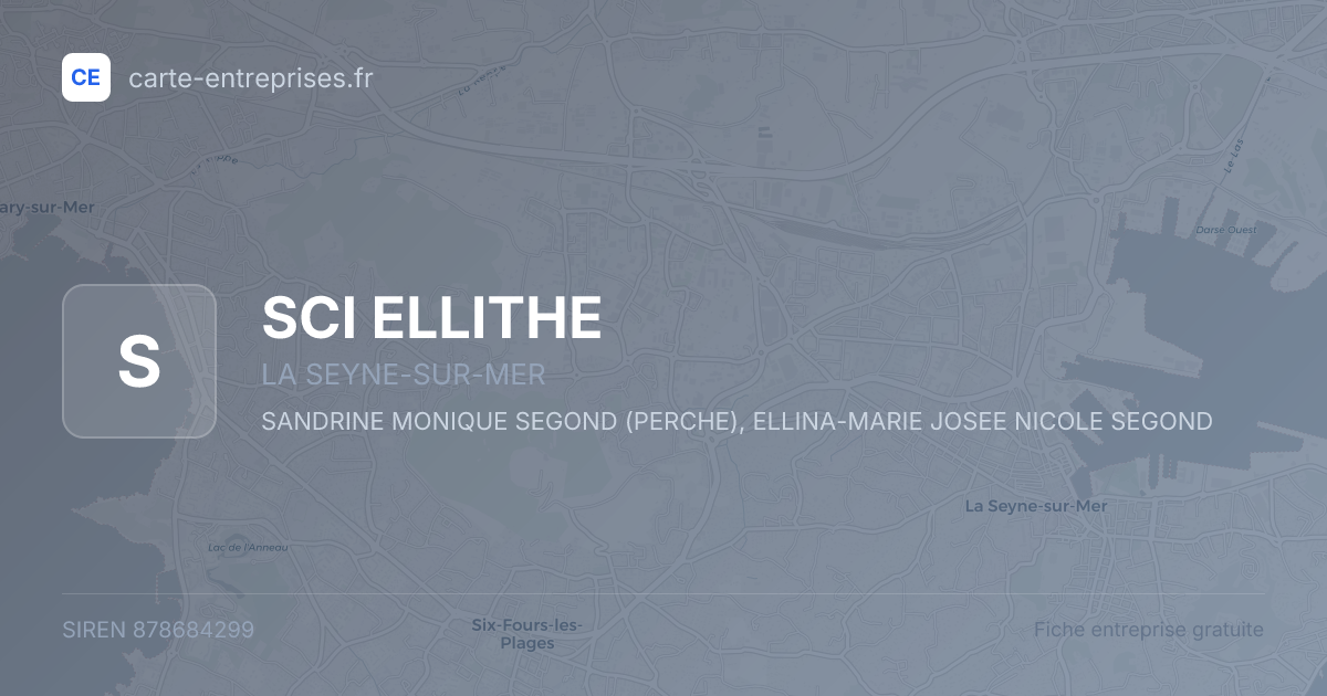 SCI ELLITHE — 878684299 — fiche entreprise