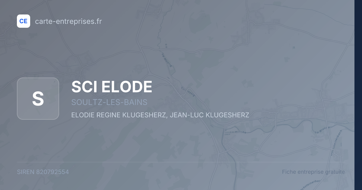 SCI ELODE — 820792554 — fiche entreprise