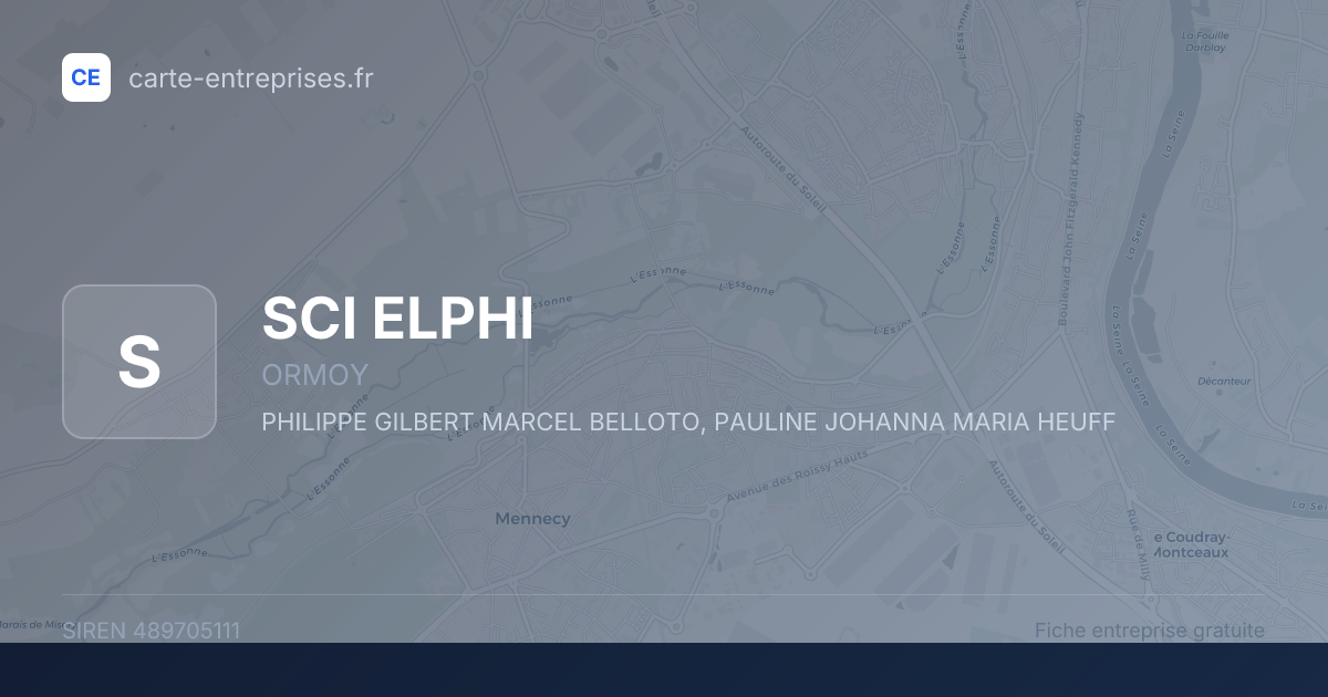SCI ELPHI — 489705111 — fiche entreprise