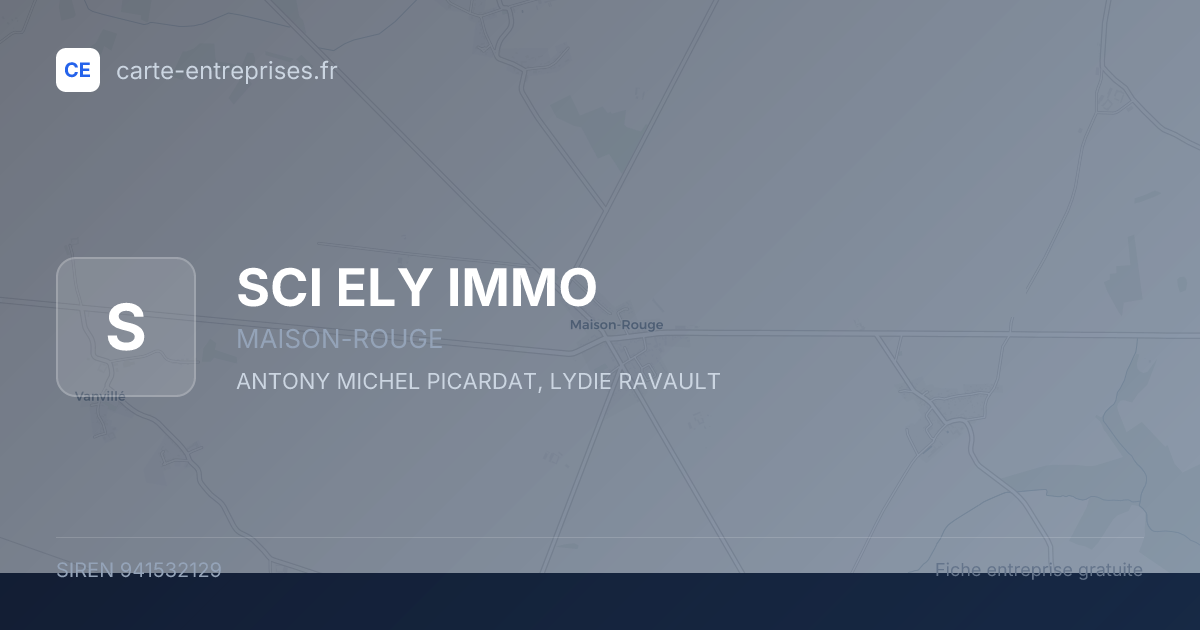 SCI ELY IMMO — 941532129 — fiche entreprise