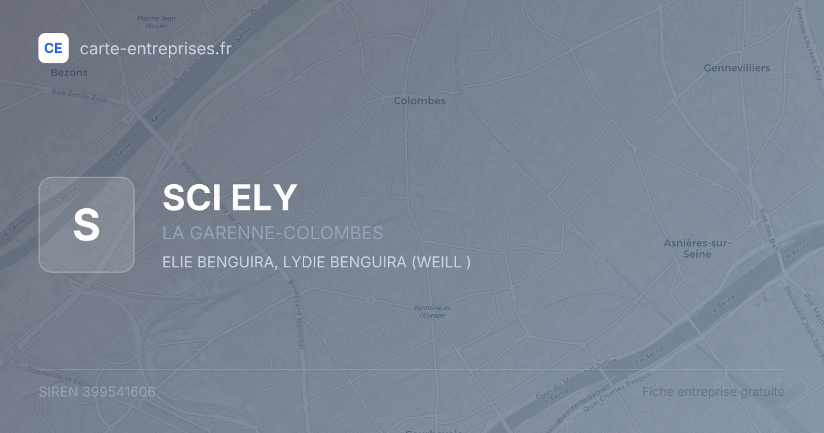 SCI ELY — 399541606 — fiche entreprise
