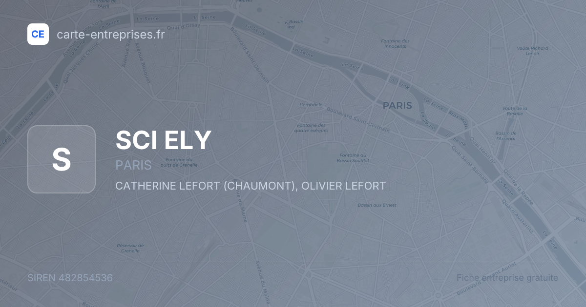 SCI ELY — 482854536 — fiche entreprise