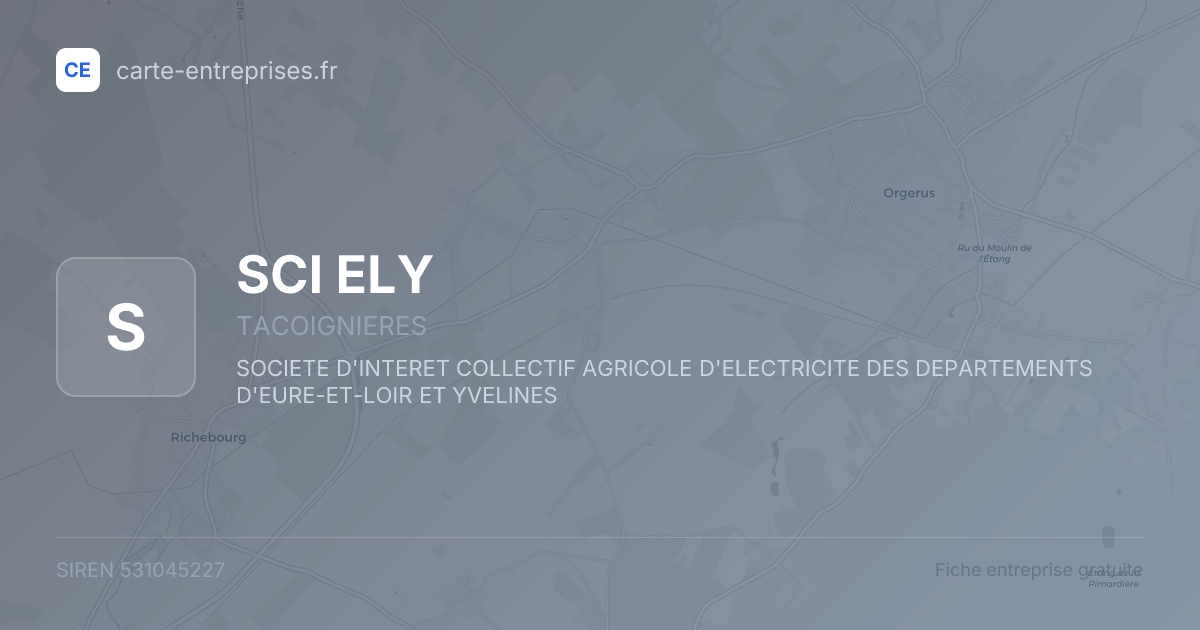 SCI ELY — 531045227 — fiche entreprise