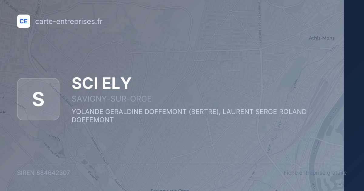 SCI ELY — 884642307 — fiche entreprise
