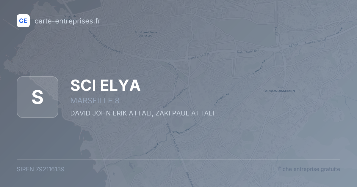 SCI ELYA — 792116139 — fiche entreprise