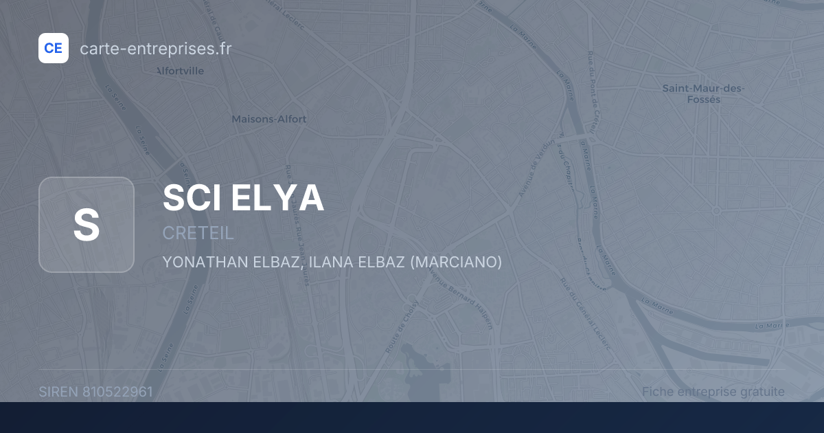 SCI ELYA — 810522961 — fiche entreprise