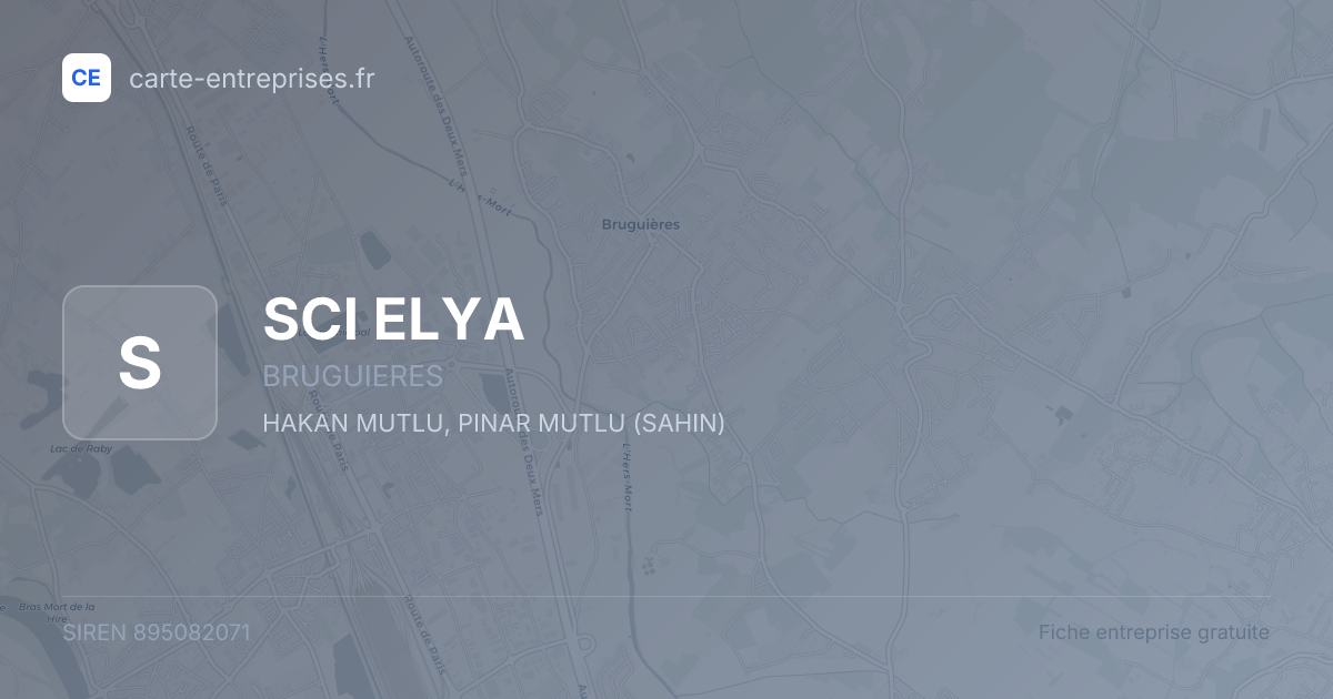 SCI ELYA — 895082071 — fiche entreprise