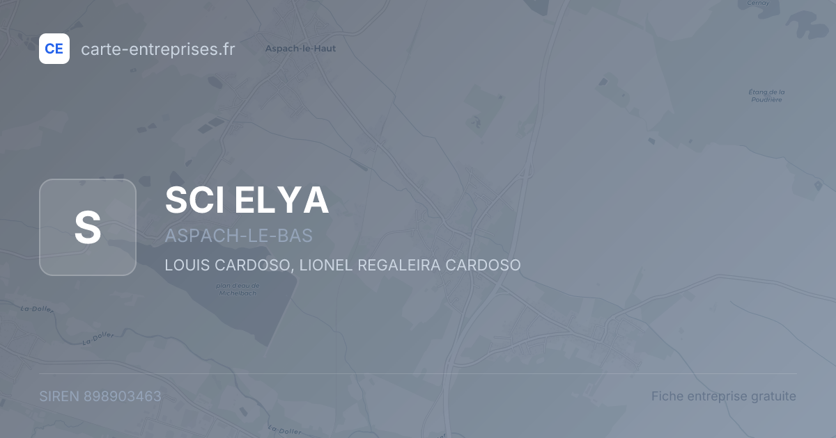 SCI ELYA — 898903463 — fiche entreprise