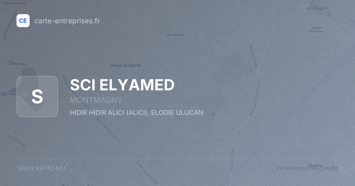 SCI ELYAMED — 991183443 — fiche entreprise