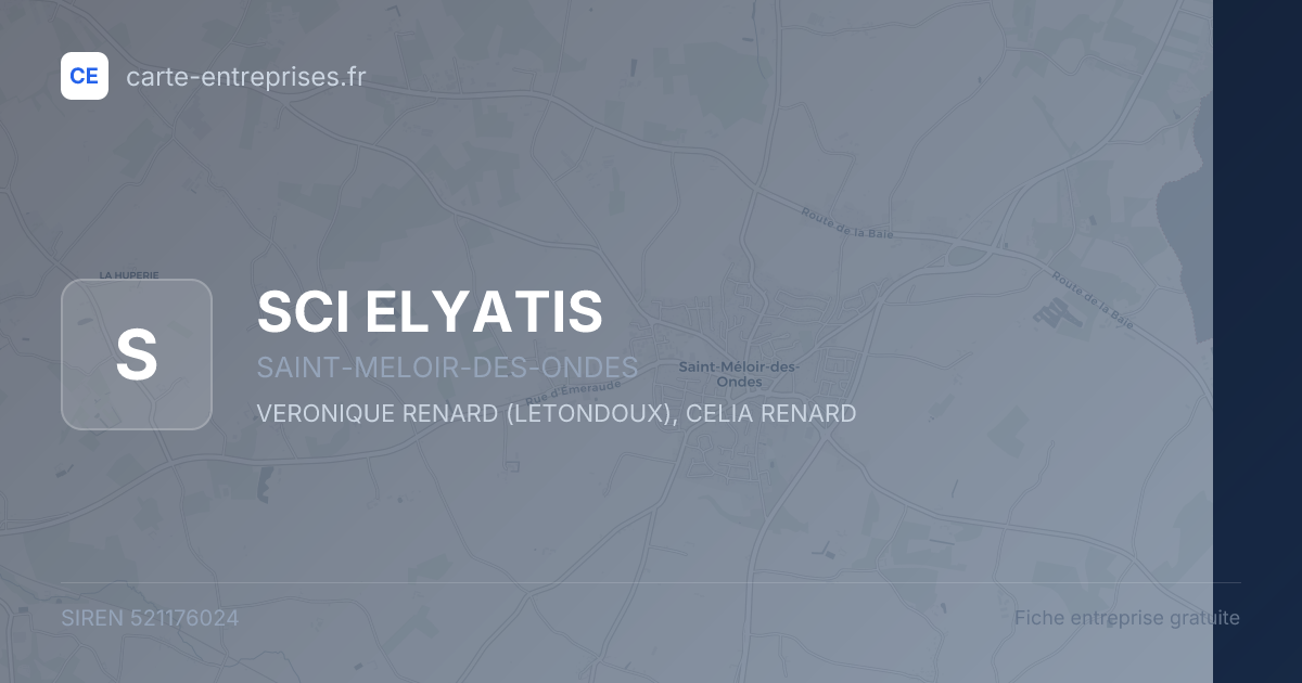 SCI ELYATIS — 521176024 — fiche entreprise