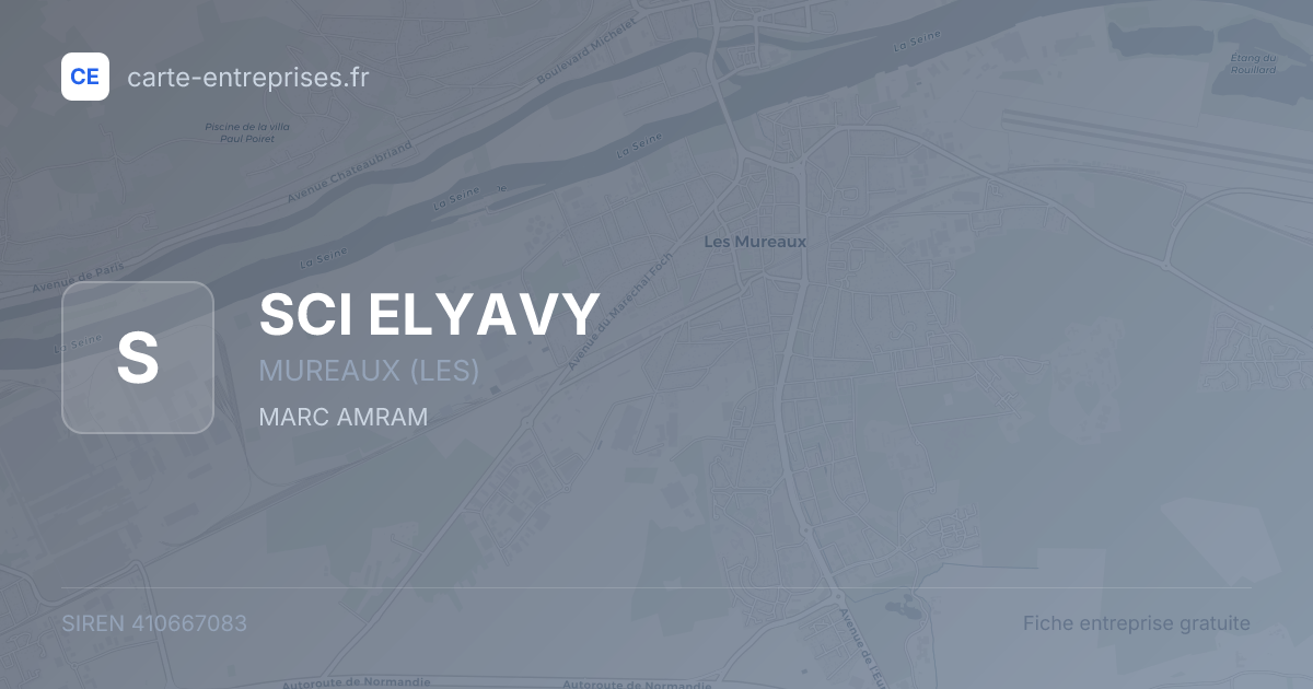 SCI ELYAVY — 410667083 — fiche entreprise