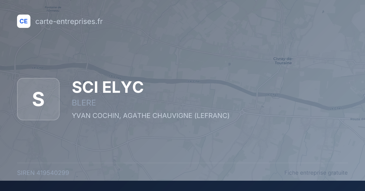 SCI ELYC — 419540299 — fiche entreprise