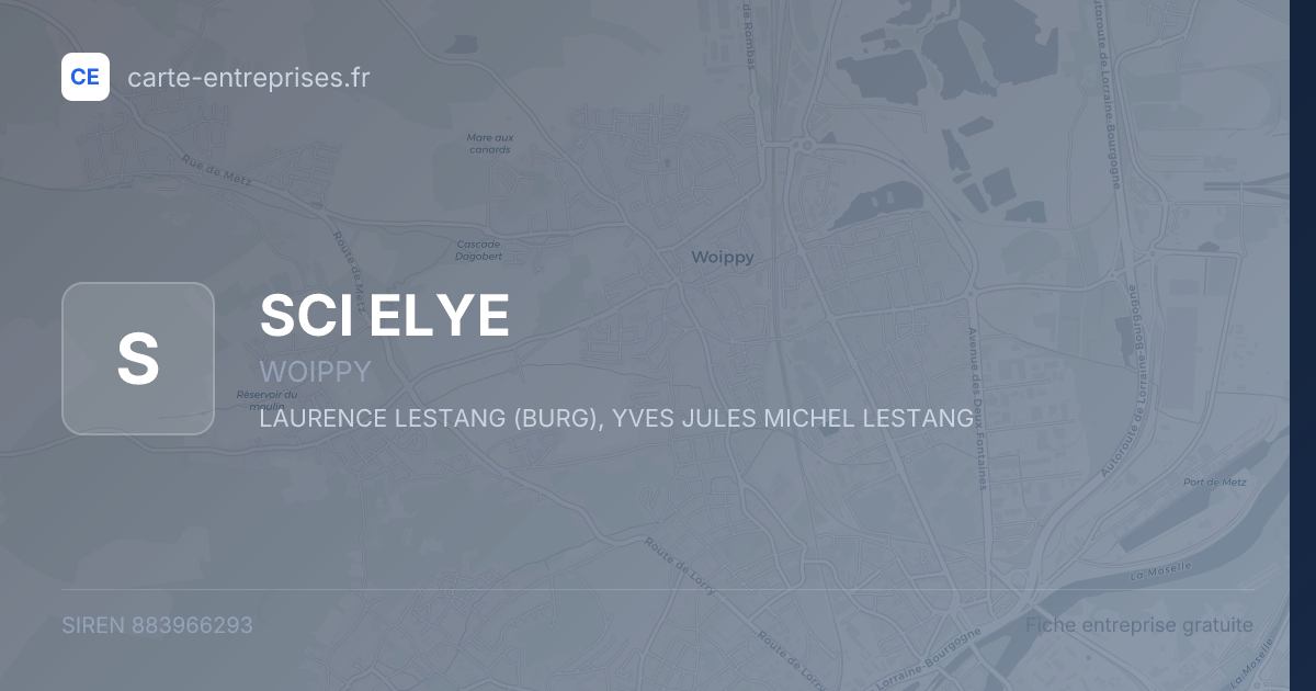 SCI ELYE — 883966293 — fiche entreprise