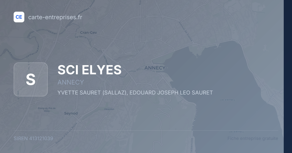 SCI ELYES — 413121039 — fiche entreprise