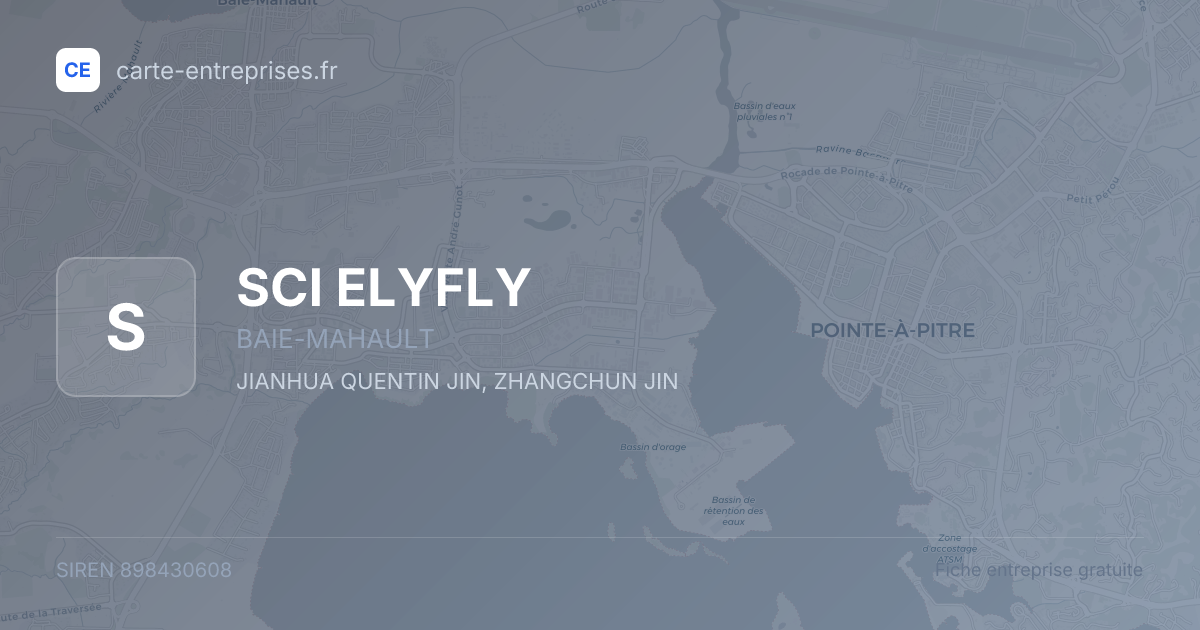 SCI ELYFLY — 898430608 — fiche entreprise