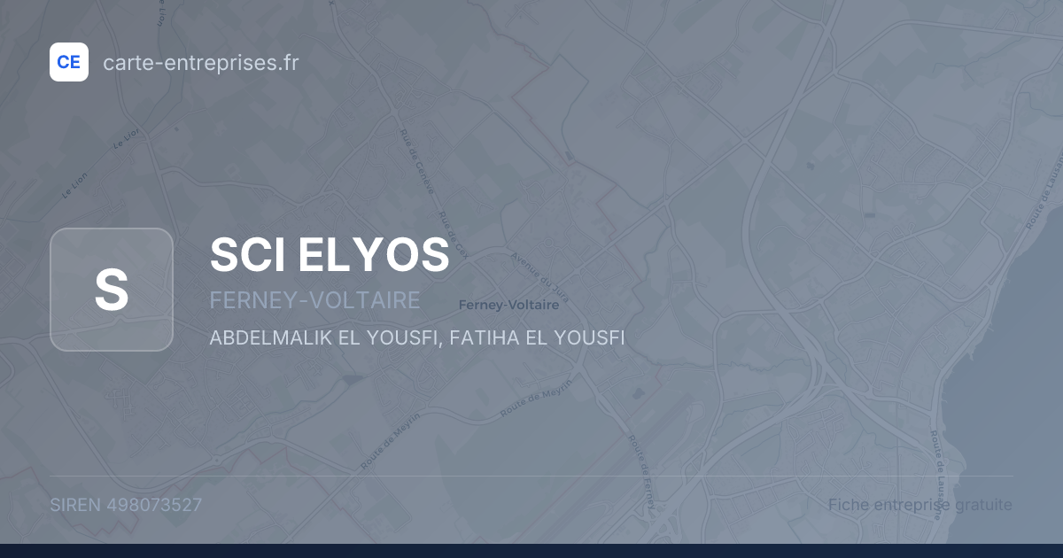 SCI ELYOS — 498073527 — fiche entreprise