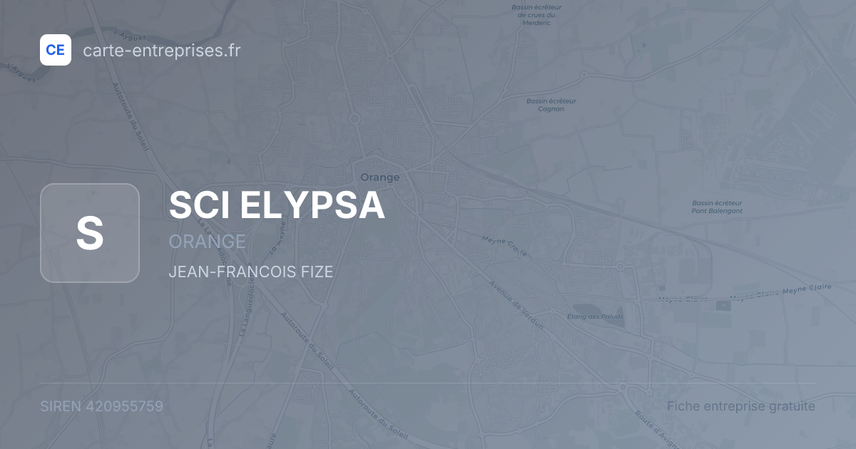 SCI ELYPSA — 420955759 — fiche entreprise