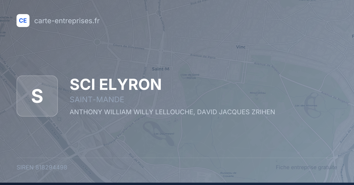 SCI ELYRON — 818294498 — fiche entreprise