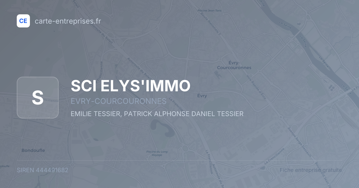 SCI ELYS'IMMO — 444491682 — fiche entreprise
