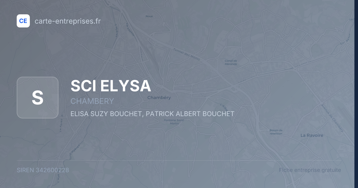 SCI ELYSA — 342600228 — fiche entreprise
