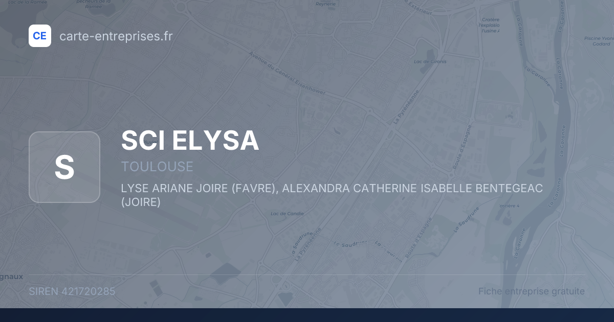 SCI ELYSA — 421720285 — fiche entreprise