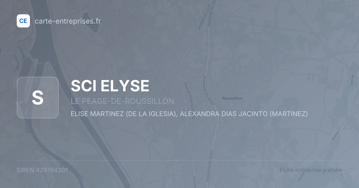 SCI ELYSE — 429764301 — fiche entreprise