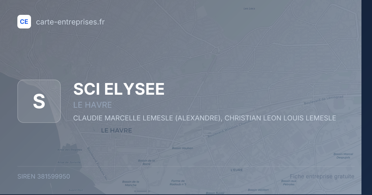 SCI ELYSEE — 381599950 — fiche entreprise
