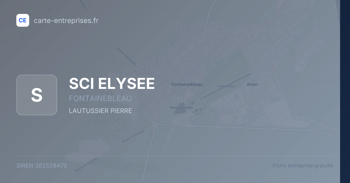 SCI ELYSEE — 382528479 — fiche entreprise