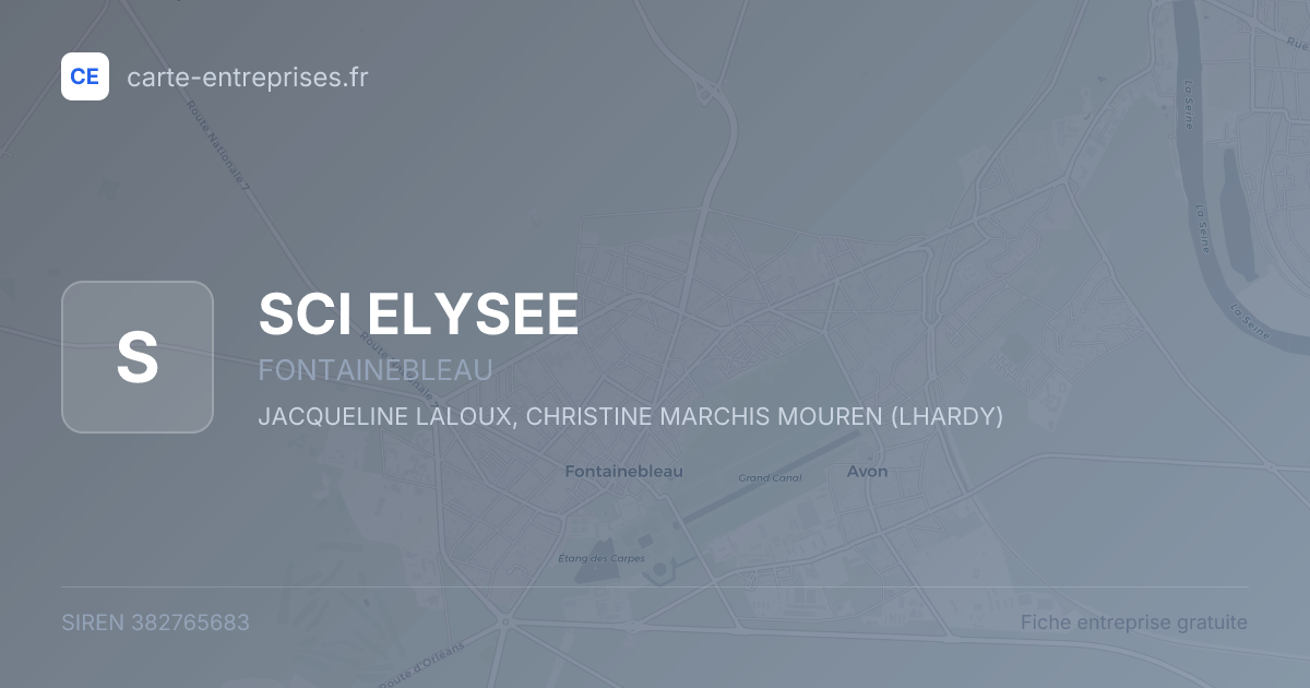 SCI ELYSEE — 382765683 — fiche entreprise