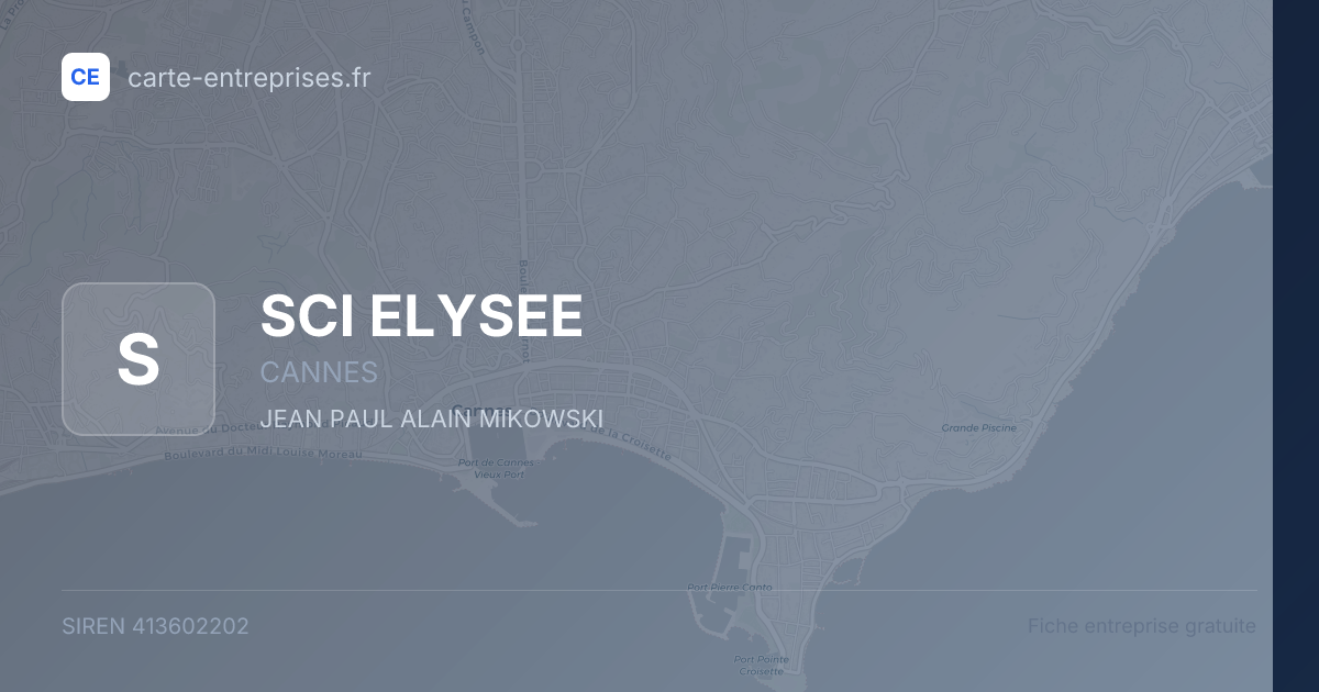 SCI ELYSEE — 413602202 — fiche entreprise