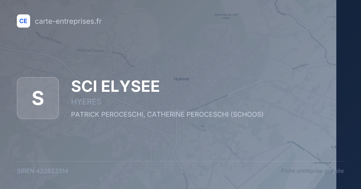SCI ELYSEE — 422623314 — fiche entreprise