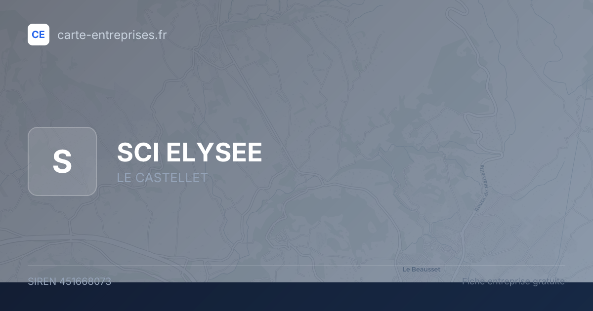 SCI ELYSEE — 451668073 — fiche entreprise