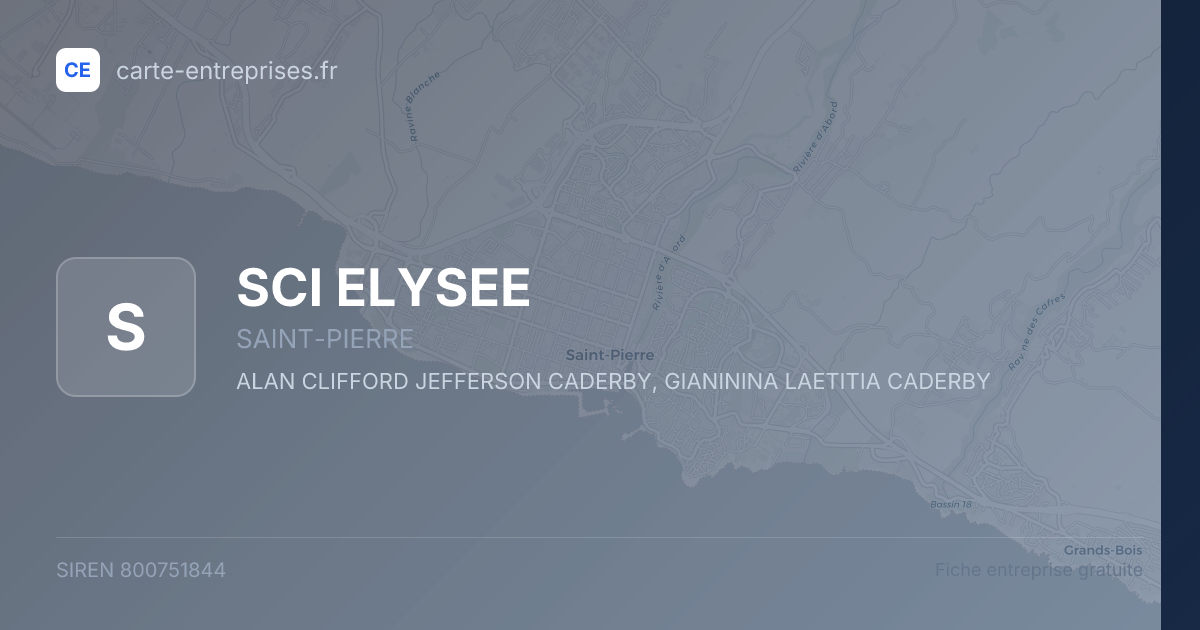 SCI ELYSEE — 800751844 — fiche entreprise