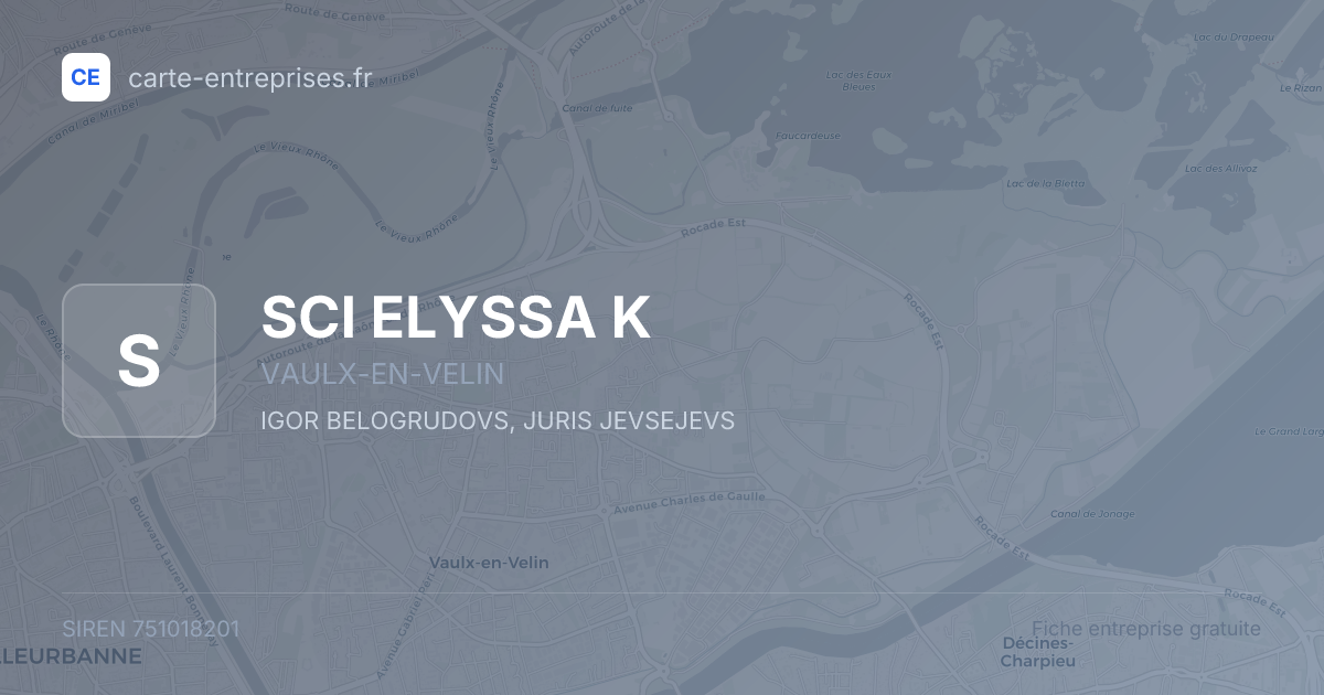 SCI ELYSSA K — 751018201 — fiche entreprise