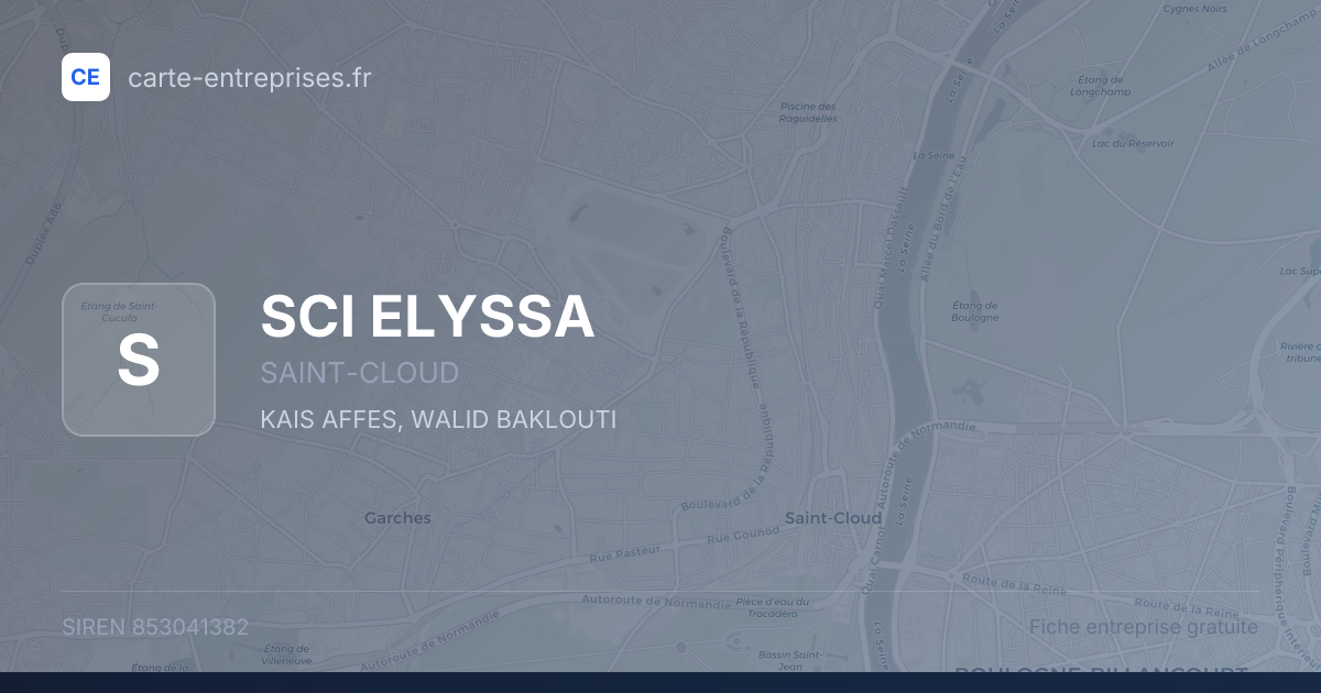 SCI ELYSSA — 853041382 — fiche entreprise